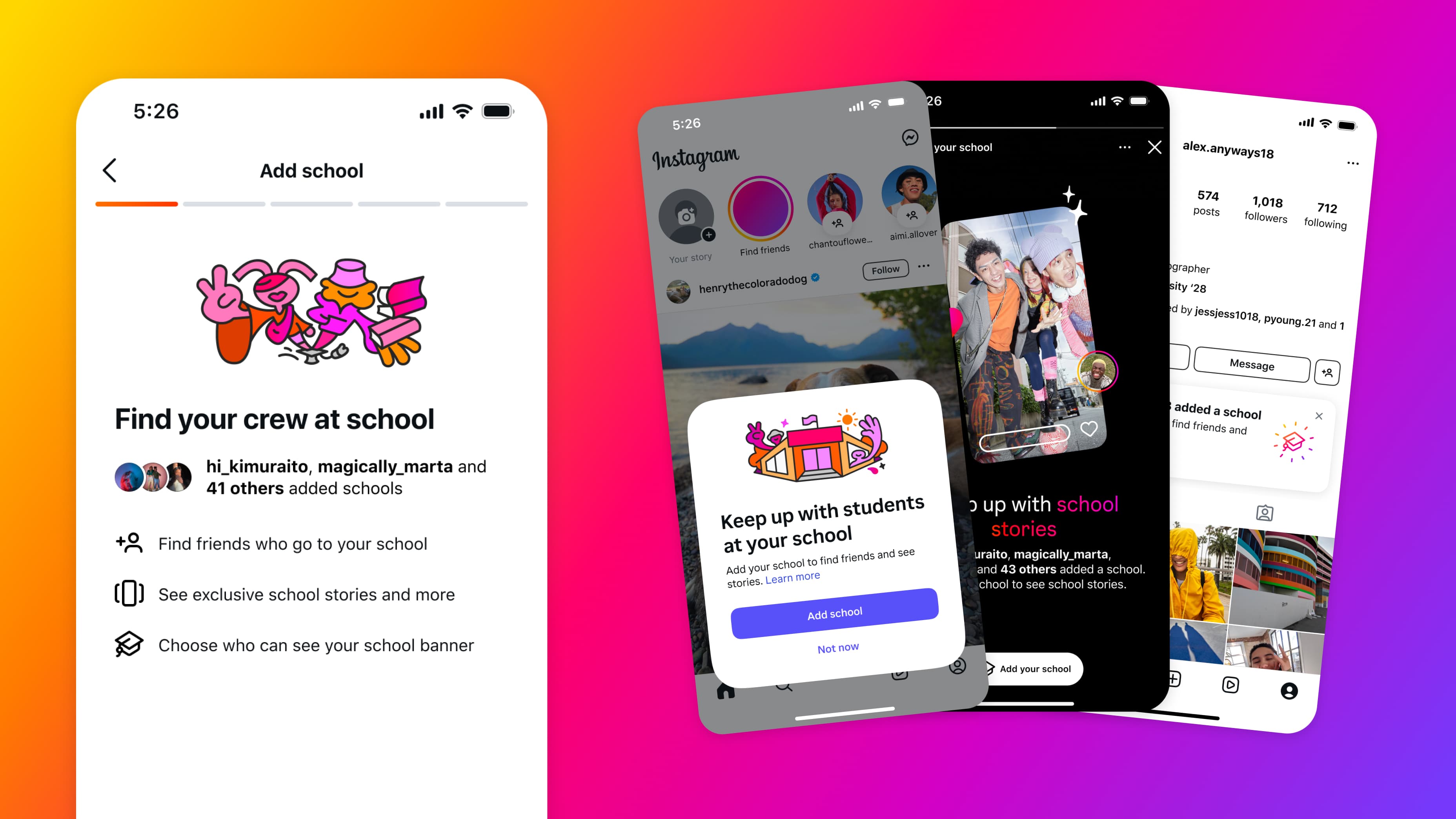 Instagram Schools — case study